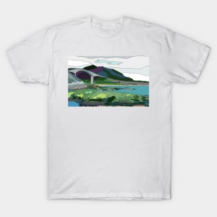 The Atlantic Road, Norway - Digital Landscape T-Shirt